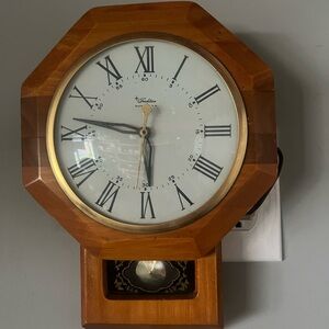 Vintage Tradition Electric Pendulum Wood Wall Clock